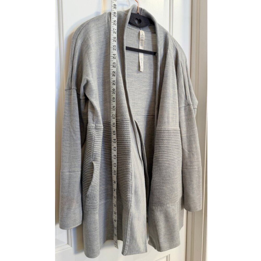 Lululemon Merino Wool Wrap Cardigan Gray Size 6 - Picture 9 of 9